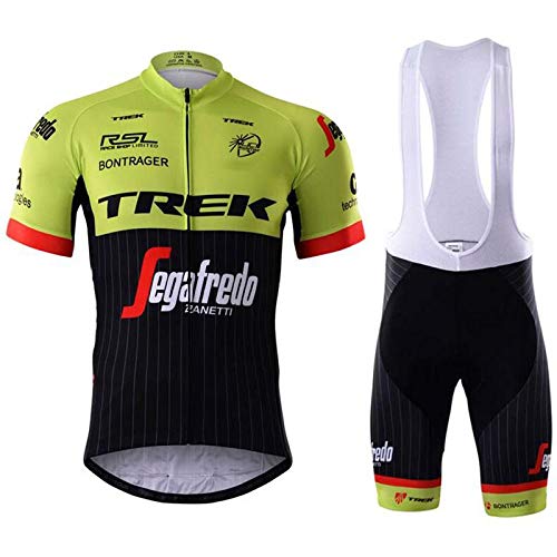 Traje de Ciclismo Hombre de Equipos Profesionales. Culotte y Maillot. Ropa Ciclismo con Badana 12D Gel Pad para MTB Spinning, Equipacion Ciclismo Bicicleta de Carretera