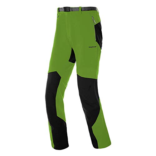 Trango Pant. Largo TINEO Pantalón Deportivo, Hombre, Verde (Acido) / Negro, XXL