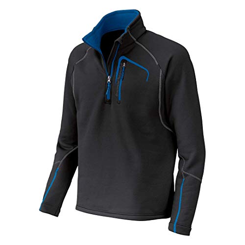 Trangoworld Navan Sudadera, Hombre, Negro/Azul Mar, S