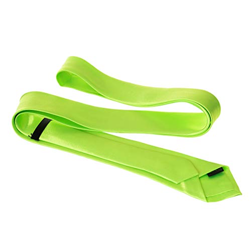 Trimming Shop Corbata Poliéster Suave para Ropa Formal, Bodas, Graduación, Celebración, Fiestas, Unisex Diseño Clásico - Verde Lima, 5 cm de ancho