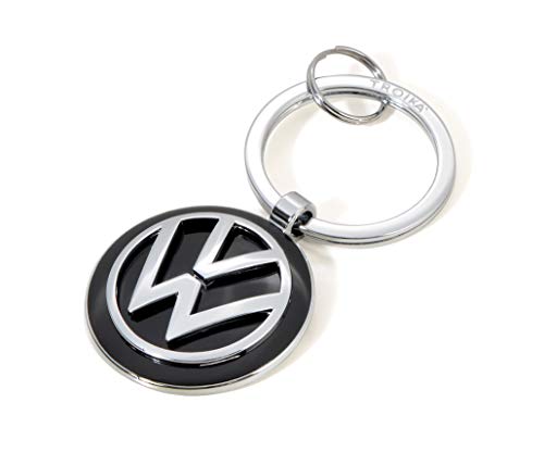 TROIKA Llavero KEYRING – KR16-05/VW Emblema VW 1 llavero además oficial licensed by Volkswagen – metal fundido brillante – Original
