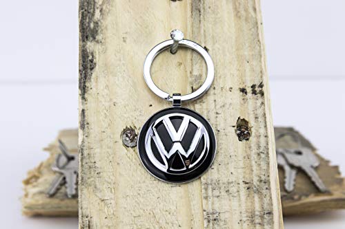TROIKA Llavero KEYRING – KR16-05/VW Emblema VW 1 llavero además oficial licensed by Volkswagen – metal fundido brillante – Original
