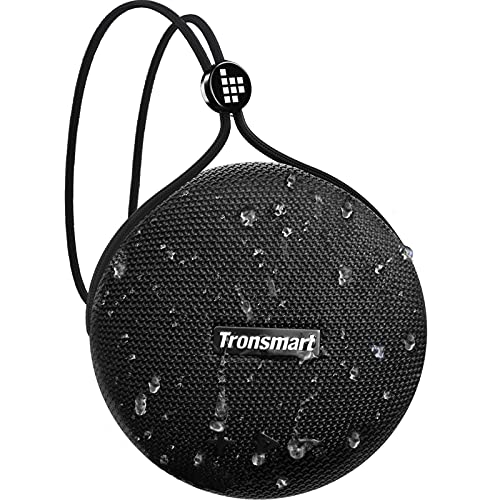 Tronsmart Splash 1 Altavoz Bluetooth Portátil, Altavoz inalámbrico con Bluetooth IPX7, Conexión de 2 Altavoces, hasta 24h de Reproducción con Sonido Estéreo, Duradero para Viajes, al Aire Libre