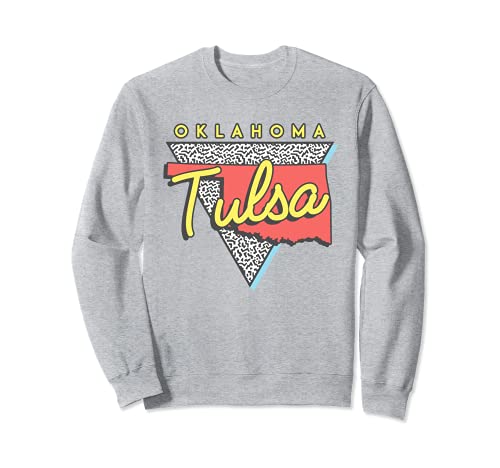 Tulsa Oklahoma Retro Triángulo OK Ciudad Sudadera