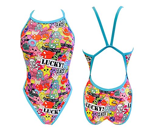 Turbo Power Lucky Race Bragas de Bikini, Rose, X-Large para Mujer