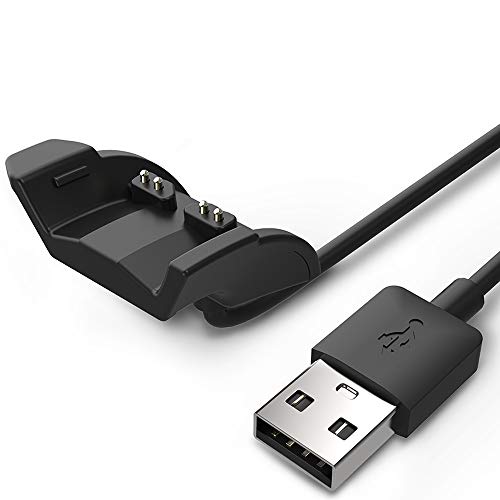 TUSITA Cargador para Garmin Vivosmart HR HR+,Approach X40 - Cable de Carga USB 100cm Pinza de la Base - rastreador de Ejercicios Accesorios (1-Pack)