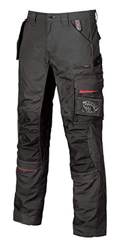 U-Power Alfa SY001BC-50-Pantalones Gama U-Supremacy Modelo Race Black Carbon Talla 50, 42 para Hombre