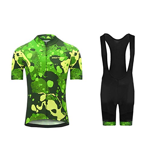 UGLY FROG Maillots de Ciclismo Hombres Camiseta y Pantalones Cortos de Ciclismo Conjunto de Ropa para Ciclismo al Aire Libre