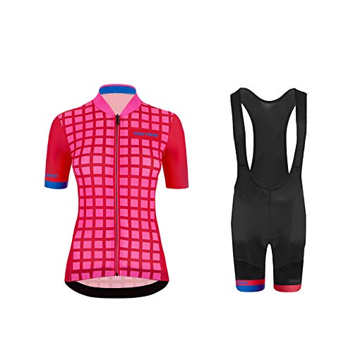 UGLY FROG Traje Ciclismo Mujer para Verano, Ciclismo Maillot y Culotte Ciclismo Culote Bicicleta con 20D Gel Pad para Deportes al Aire Libre Ciclo Bicicleta