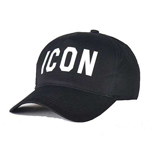 UKKO Gorras de Hombre Gorra Algodón Gorras De Béisbol Icono Letras Tapa Hombres Mujeres Cliente Logo Sombrero Negro Gorra Papá Sombreros