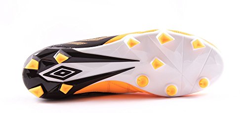 Umbro Medusae Premier HG Botas, Hombre, Naranja (Orange Pop) / Blanco/Negro, 10.5