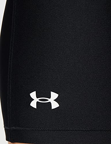 Under Armour HG Armour Mid Rise Shorty Mallas de Deporte, Mujer, Negro (Black/White), M