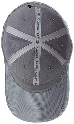 Under Armour UA Men's Heathered Blitzing 3.0, Gorra hombre, Gris (Steel / Steel / Black) , M/L