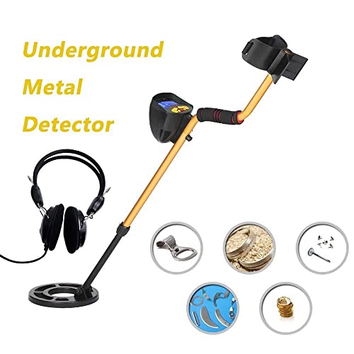 Underground Metal Detector with Waterproof Search Coil High Performance Audio Indicate LCD Display Adjustable Height Gold Digger Treasure Hunter Seeking Tool