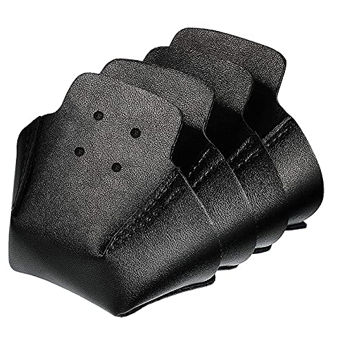 Uneller 4 Piezas Protectores de De Puntera ProteccióN para los Dedos Protectores de Gorra de Patines para Patines de Cuatro Ruedas, Negro