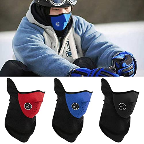 Uniqueheart Máscara Facial Máscara Deportiva para Montar a Prueba de Viento Protección Facial Equipo para Montar en Motocicleta Suministros Máscara de Ciclismo - Rojo