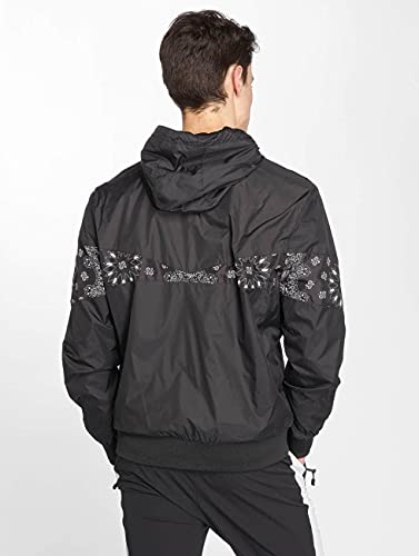 Urban Classics Advanced Arrow Windrunner Chaqueta, Blk/Blackbandana, S para Hombre