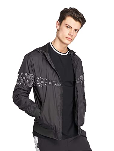 Urban Classics Advanced Arrow Windrunner Chaqueta, Blk/Blackbandana, S para Hombre