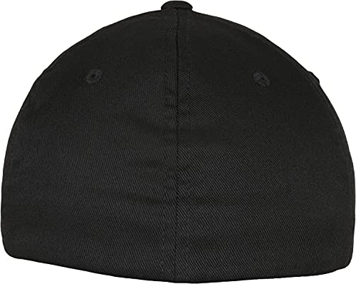 Urban Classics Embroidered Logo Flexfit Cap Gorra de bisbol, Negro, L/XL Unisex Adulto