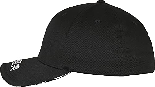 Urban Classics Embroidered Logo Flexfit Cap Gorra de bisbol, Negro, L/XL Unisex Adulto