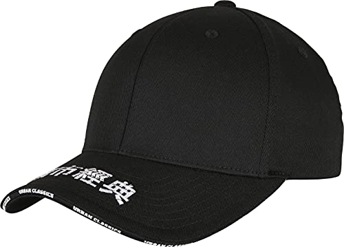 Urban Classics Embroidered Logo Flexfit Cap Gorra de bisbol, Negro, L/XL Unisex Adulto