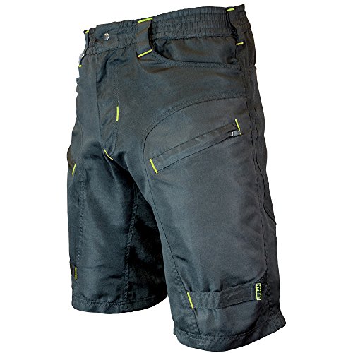 Urban Cycling Apparel The Single Tracker - Pantalones cortos para bicicleta de montaña con bolsillos seguros - negro - XX-Large