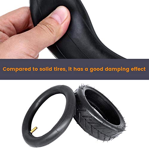 urbetter Llanta Compatible Repuesto Neumático Exterior e Interior para Xiaomi M365, Antideslizante Xiaomi M365 Neumático de 8,5 Pulgadas Llanta de Repuesto sólido para Delantera/Trasera (Negro)