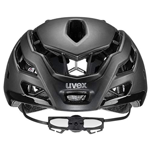 uvex Race 9 Casco de Bicicleta, Unisex-Adult, All Black Mat, 57-60 cm
