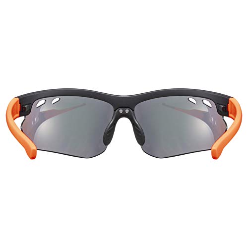 Uvex Sportstyle 115 Gafas de Deporte, S532057, Black Matt/Orange, One Size