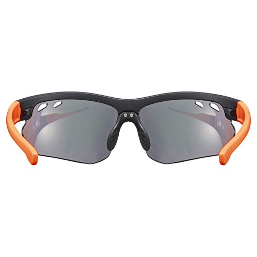 Uvex Sportstyle 115 Gafas de Deporte, S532057, Black Matt/Orange, One Size