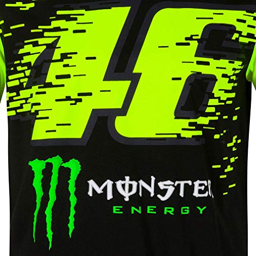 Valentino Rossi Camiseta Monster Energy 46,XXL,Negro,Hombre