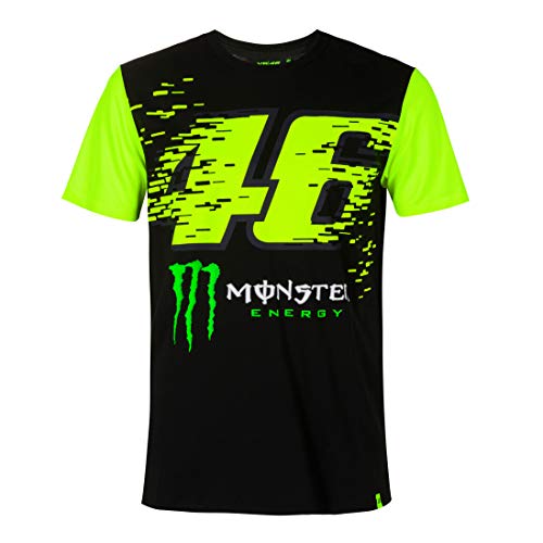 Valentino Rossi Camiseta Monster Energy 46,XXL,Negro,Hombre