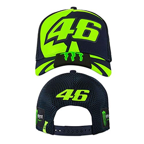 Valentino Rossi Gorra Trucker Replica 46 Monster Energy,One Size,Azul,Hombre