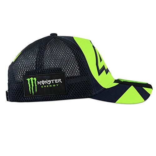 Valentino Rossi Gorra Trucker Replica 46 Monster Energy,One Size,Azul,Hombre