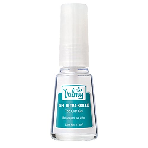 Valmy Gel Top Coat Ultra-Brillo – Tratamiento de Efecto Cristal para Uñas, 1 Unidad (1 x 14 ml)