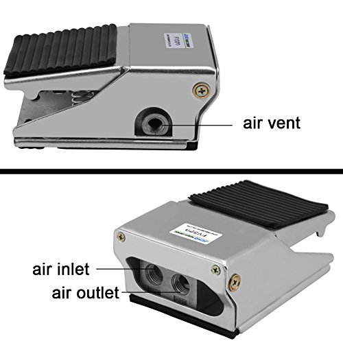 Válvula de control de presión de pie 3 vías 2 posiciones G1 / 4 Rosca Neumática Pedal neumático Interruptor