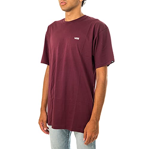 Vans Left Chest Logo tee Camiseta, Rojo (Port Royale/Whi K1o), Medium para Hombre