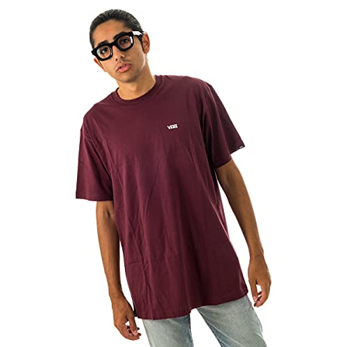 Vans Left Chest Logo tee Camiseta, Rojo (Port Royale/Whi K1o), Medium para Hombre