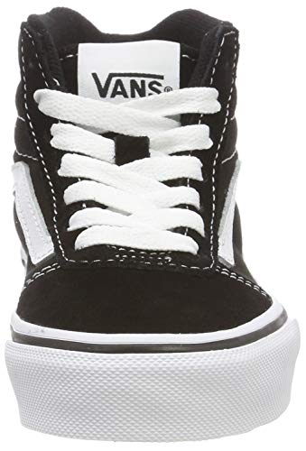 Vans Ward Hi Classic Suede/canvas Zapatillas altas Unisex Niños, Negro ((Suede/Canvas) Black/White Iju), 38 EU