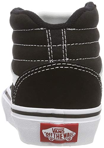 Vans Ward Hi Classic Suede/canvas Zapatillas altas Unisex Niños, Negro ((Suede/Canvas) Black/White Iju), 38 EU