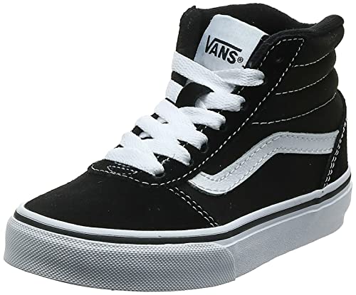 Vans Ward Hi Classic Suede/canvas Zapatillas altas Unisex Niños, Negro ((Suede/Canvas) Black/White Iju), 38 EU