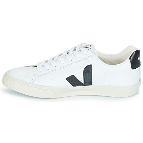 Veja Esplar Low Logo Zapatillas Moda Hombres Blanco/Negro - 43 - Zapatillas Bajas Shoes