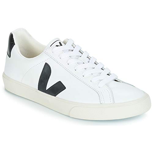 Veja Esplar Low Logo Zapatillas Moda Hombres Blanco/Negro - 43 - Zapatillas Bajas Shoes