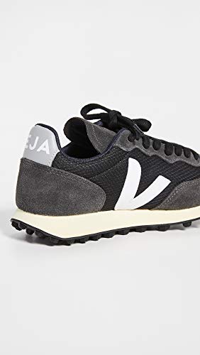 Veja Zapatillas Rio Branco Hexamesh para mujer, Negro/Blanco/Gris Oxford, 38 EU