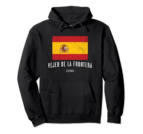 Vejer de la Frontera España | Souvenir - Ciudad - Bandera - Sudadera con Capucha