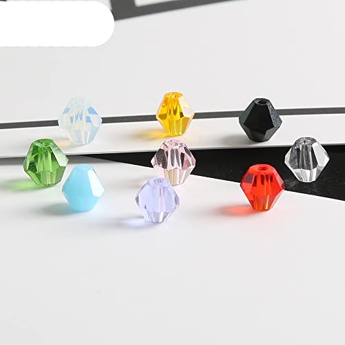 Venta al por mayor de 3mm 135 Uds., Cuentas puntiagudas facetadas, cuentas de cristal para hacer joyas, manualidades DIY, accesorios para coser ropa-65