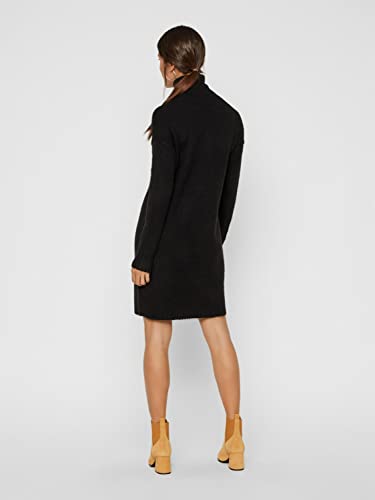 Vero Moda VMLUCI LS Rollneck Dress Noos Vestido, Negro, S para Mujer