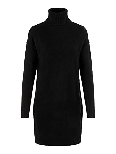 Vero Moda VMLUCI LS Rollneck Dress Noos Vestido, Negro, S para Mujer