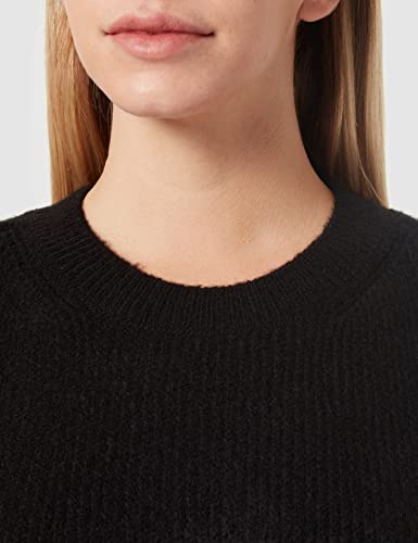 Vero Moda Vmolina SL Noos-Chaleco con Cuello Redondo suéteres, Negro, L para Mujer