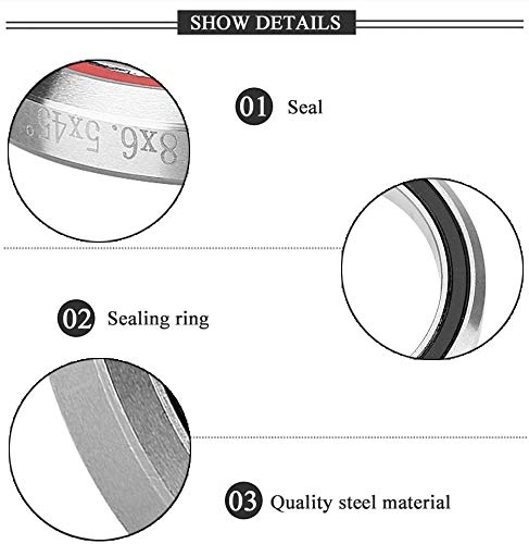 VGEBY Rodamientos de Bicicleta, Anillo de Acero Rodamientos de Volante Tallo Rodamientos, tamaño 41.8mm, 0.09, 0.00 x 0.00 x 0.00inches